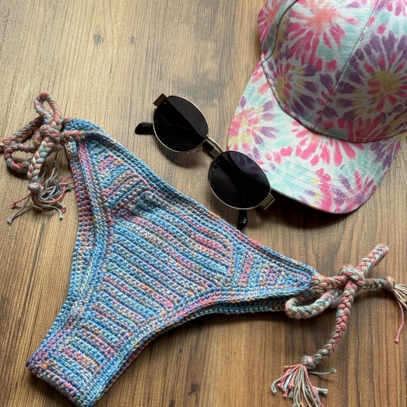 Colorful Crochet Bikini Set - Picture 3 of 5